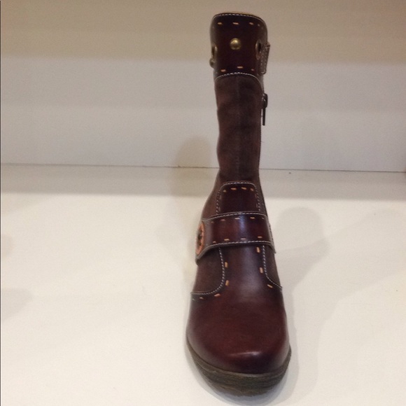 SpringStep Boot in Brown Leather and Brown Suede - Picture 5 of 6
